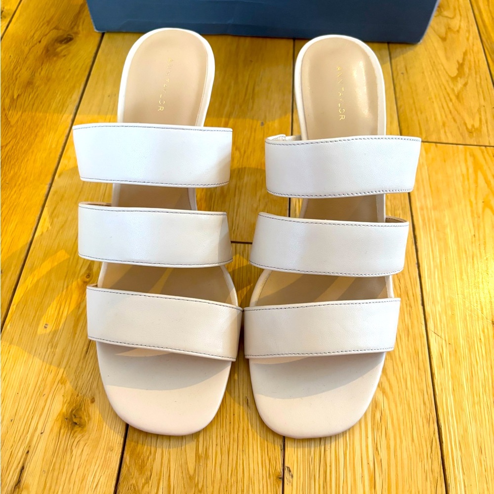 Genuine Leather Heeled Sandals